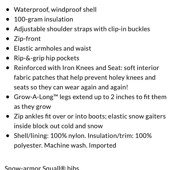 NWT Girls Snow Pants - Picture 4 of 4